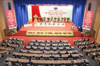 Quang cảnh phiên bế mạc Đại hội đại biểu Đảng bộ tỉnh Lào Cai lần thứ I, nhiệm kỳ 2025-2030.