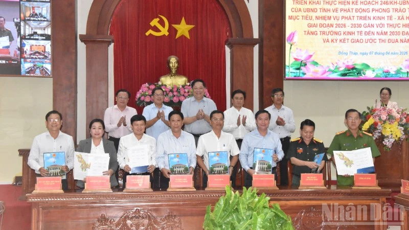 Đồng Tháp Ký Kết Thi Đua, Tăng Tốc Thực Hiện Mục Tiêu Kinh Tế-Xã Hội 2026-2030