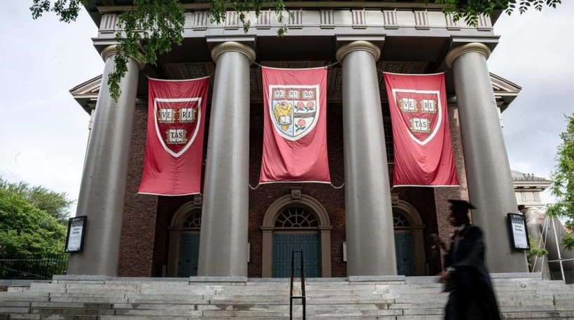 Khuôn viên Đại học Harvard tại Cambridge, Massachusetts. (Ảnh: Tân Hoa xã)