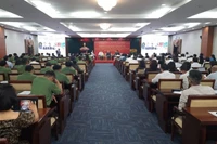 Quang cảnh Hội thảo khoa học cấp quốc gia với chủ đề “Định hướng nghiên cứu, giáo dục và bảo đảm, bảo vệ quyền con người trong kỷ nguyên mới của dân tộc Việt Nam”.