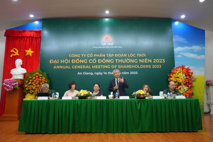 Toàn cảnh đại hội đồng cổ đông của Tập đoàn Lộc Trời.