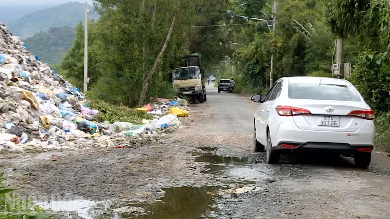 Bãi rác An Tức, xã Ô Lâm, tỉnh An Giang. (Ảnh: THIỆN THANH). 
