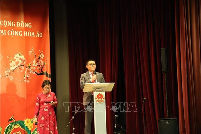 Đại sứ Vũ Lê Thái Hoàng phát biểu tại sự kiện.