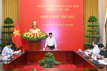 Chủ tịch nước Lương Cường phát biểu tại Phiên họp thứ sáu Hội đồng Quốc phòng và An ninh nhiệm kỳ 2021-2026.