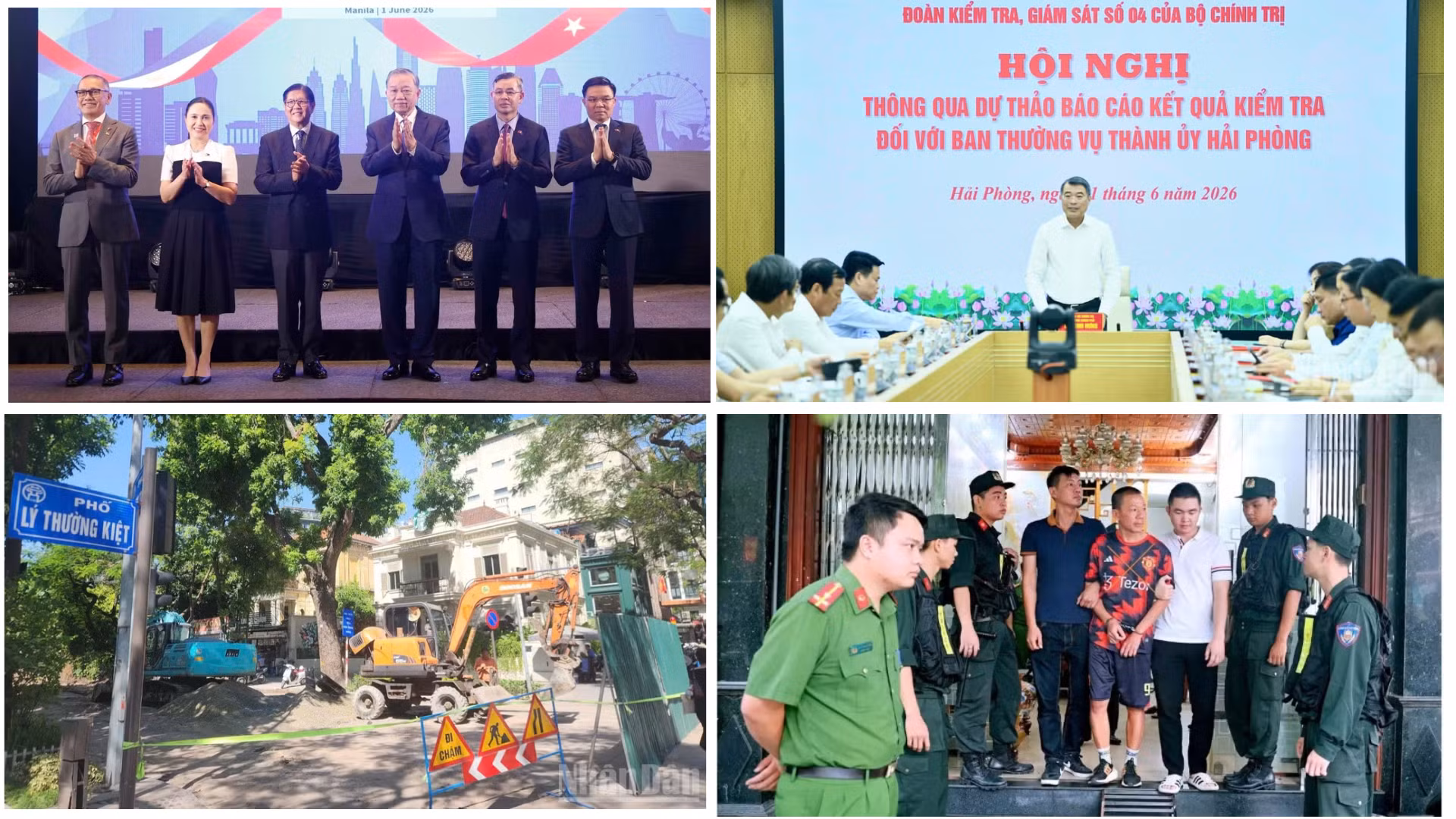 Tin nổi bật ngày 1/6: Tổng Bí thư, Chủ tịch nước Tô Lâm kết thúc tốt đẹp chuyến thăm cấp Nhà nước tới Philippines; Hải Phòng cần đi đầu trong đổi mới mô hình tăng trưởng
