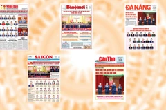 Trang Nhất của số báo chào mừng thành công Đại hội đại biểu toàn quốc lần thứ XIV của Đảng Cộng sản Việt Nam