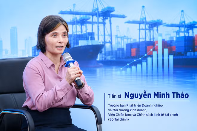 Tiến sĩ Nguyễn Minh Thảo cho rằng, sức mạnh tổng hợp của nền kinh tế chỉ được nhân lên khi cải cách thể chế thực sự hóa giải được gánh nặng vướng mắc mà doanh nghiệp gặp phải. (Ảnh có sử dụng yếu tố AI)