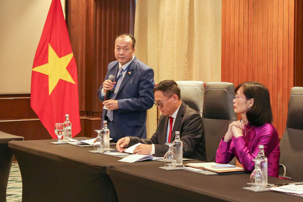 Đại sứ Việt nam tại Ai Cập, kiêm nhiệm Sudan, Li Băng, Palestine, Eritrea, Lybia, Tunisia, Djibouti, Nam Sudan Nguyễn Huy Dũng phát biểu ý kiến z6870394448090-4f5dc93da49cc546eea8566858fc9c97.jpg