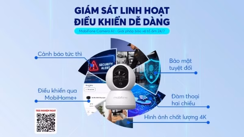 Camera AI MobiFone được thiết kế như một _người gác cửa_ công nghệ cao