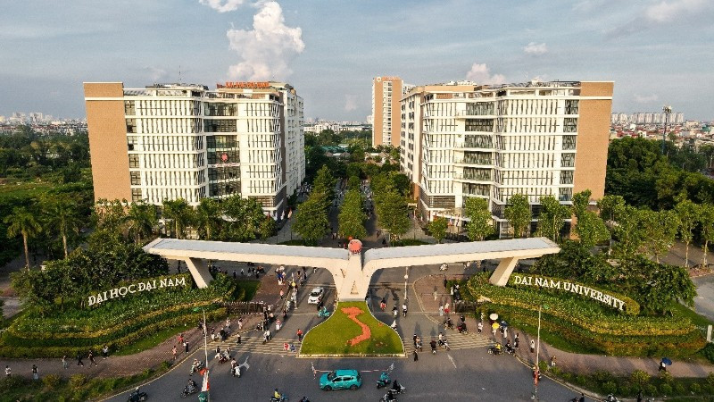 Toàn cảnh trường Đại học Đại Nam – điểm đến của hơn 45.000 sinh viên.