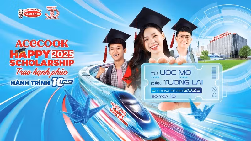 Năm 2025 đánh dấu hành trình 10 năm của Acecook Happy Scholarship.