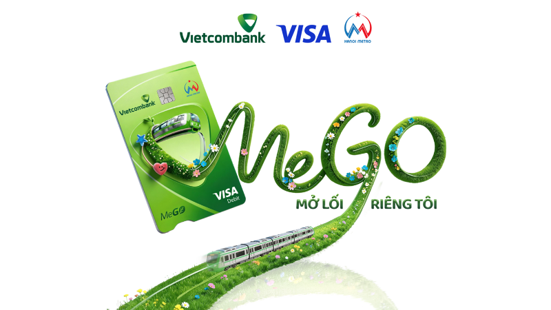 Vietcombank ra mắt thẻ đồng thương hiệu Vietcombank Visa Hanoi Metro - MeGO, thúc đẩy thanh toán không tiền mặt trong giao thông đô thị
