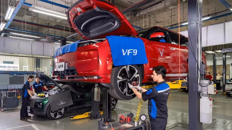 Xưởng lắp ráp xe VinFast.