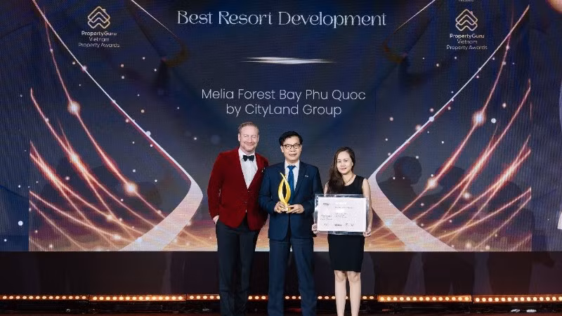 Dự án Meliá Forest Bay Phú Quốc được tôn vinh với giải thưởng Dự án nghỉ dưỡng xuất sắc, ghi dấu ấn trong thiết kế kiến trúc và kiến tạo chuẩn sống sang trọng.