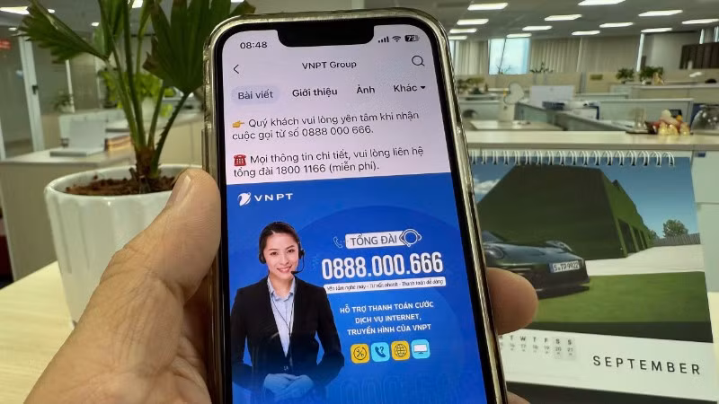 Đầu số 0888000666 VNPT gọi tới hỗ trợ dịch vụ internet truyền hình MyTV và điện thoại cố định.