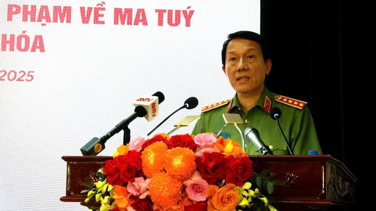 Đại tướng Lương Tam Quang, Bộ trưởng Công an phát biểu ý kiến chỉ đạo. z6860127699185-61d1000eabfbc062432cff9771e9714c.jpg