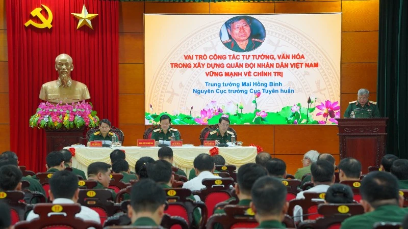 Hội thảo kỷ niệm 80 năm Ngành Tuyên huấn Quân đội: Nâng cao chất lượng công tác tư tưởng, văn hóa
