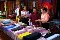 Hợp tác xã Làng nghề thổ cẩm Hoàng Long-Bản Ánh, Sơn La do phụ nữ làm chủ, giúp nhiều phụ nữ dân tộc thiểu số ổn định và nâng cao chất lượng cuộc sống. (Ảnh: PV)