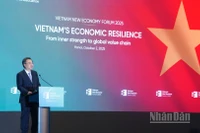 Trưởng Ban Chính sách, Chiến lược Trung ương Nguyễn Thanh Nghị phát biểu tại diễn đàn.