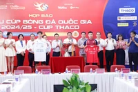 Ban Tổ chức họp báo tại Hà Nội giới thiệu Siêu cúp quốc gia.