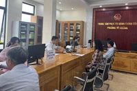 Tại phường Võ Cường, bộ phận "Một cửa" đã lắp đặt biển hiệu mới: Trung tâm phục vụ hành chính công phường Võ Cường.