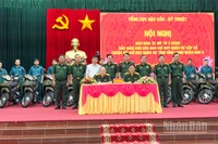 Lễ ký kết bàn giao xe 2 bánh cho tỉnh Vĩnh Long sáng nay. 