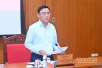 Đồng chí Trần Cẩm Tú, Ủy viên Bộ Chính trị, Thường trực Ban Bí thư. (Ảnh: ĐĂNG KHOA)