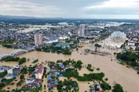 Thái Nguyên chìm trong biển nước.