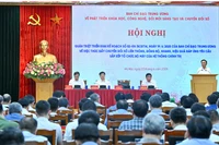  Quang cảnh hội nghị tại điểm cầu Trung ương. (Ảnh: DUY LINH)
