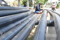 Công ty trách nhiệm hữu hạn một thành viên cấp nước Tiền Giang nâng cấp tuyến cống phục vụ nước cho người dân xã Gia Thuận (tỉnh Đồng Tháp).