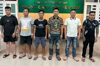 Các đối tượng trong nhóm cho vay nặng lãi bị bắt giữ.