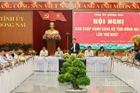 Quang cảnh Hội nghị Ban Chấp hành Đảng bộ tỉnh Đồng Nai.