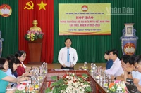 Quang cảnh buổi họp báo.