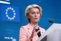 Chủ tịch Ủy ban châu Âu (EC) Ursula von der Leyen. (Ảnh: THX/TTXVN)