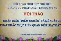 Hội thảo “Nhận diện điểm nghẽn và đề xuất giải pháp khắc phục liên quan đến lĩnh vực đất đai”