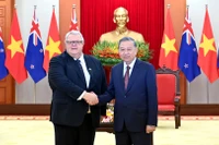 Tổng Bí thư Tô Lâm tiếp Chủ tịch Quốc hội New Zealand Gerry Brownlee.