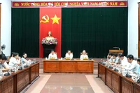 Quang cảnh cuộc họp. (Ảnh: QV)