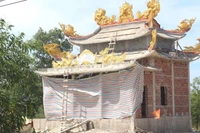 Một nhà thờ họ xây dựng trái phép trên đất rừng sản xuất.