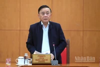 Đồng chí Trần Cẩm Tú, Ủy viên Bộ Chính trị, Thường trực Ban Bí thư. (Ảnh: ĐĂNG KHOA) 