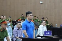 Bị cáo Nguyễn Duy Hưng tại phiên tòa sơ thẩm. 