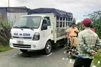 Hiện trường vụ tai nạn. (Ảnh: E.X)