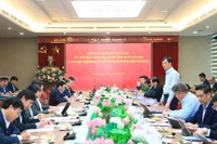 Đồng chí Nguyễn Duy Ngọc phát biểu chỉ đạo tại buổi làm việc.