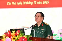 Đại tướng Nguyễn Trọng Nghĩa phát biểu chỉ đạo tại Hội nghị.