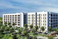 Mô hình dự án nhà ở xã hội Long Trường, tại Thành phố Hồ Chí Minh, đang được đẩy nhanh tiến độ triển khai. (Ảnh: CTV)