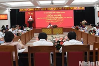 Quang cảnh hội nghị chiều 13/6. (Ảnh: ANH ĐÀO)