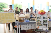 Nhiều ý tưởng dự thi Startup Runway 2025 được tuyển chọn trưng bày tại vòng triển lãm. (Ảnh: ANH ĐÀO)