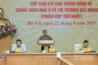 Thủ tướng Phạm Minh Chính chủ trì Phiên họp thứ nhất của Ban Chỉ đạo Trung ương về chính sách nhà ở và thị trường bất động sản. (Ảnh: TRẦN HẢI)