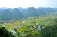 Thung lũng Bắc Sơn, tỉnh Lạng Sơn. (Ảnh: VŨ LINH)