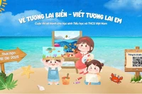 Cuộc thi vẽ tranh với chủ đề “Vẽ tương lai biển – Viết tương lai em” lan tỏa thông điệp bảo vệ môi trường biển trong cộng đồng. 