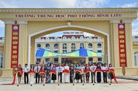 Trường trung học phổ thông Bình Liêu được đầu tư xây dựng khang trang, đồng bộ.